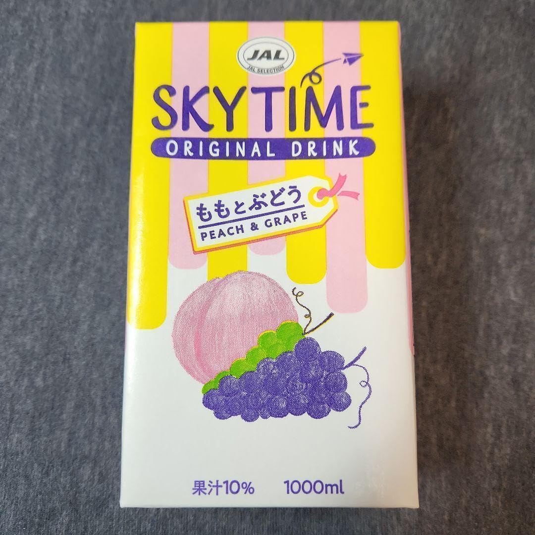 Amazon.co.jp: JALスカイタイム ももとぶどう《1L×1本》 : 食品・飲料